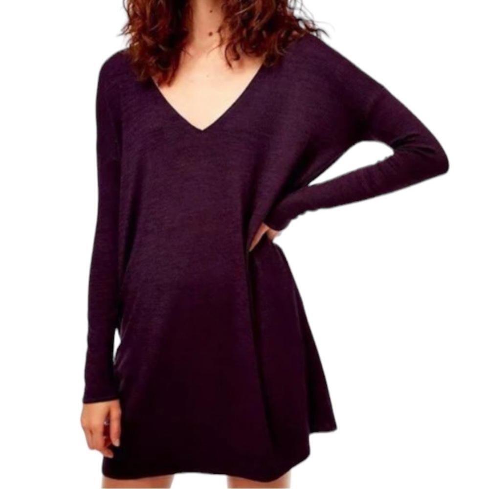 ARITZIA Wilfred Free Gail Long Sleeve V-Neck Dress